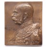 FJ magyar egyenruhában 1915 bronz plakett, Stiasny
