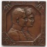 IV. Károly és Zita házassági érem /plakett/ 1911, Weinberger