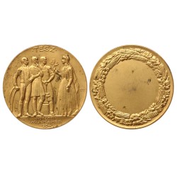 TESZ Nemzeti Munkahét 1934 aranyozott bronz érem, Berán