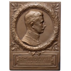 IV. Károly trónra lépése plakett 1916, H. Kautsch