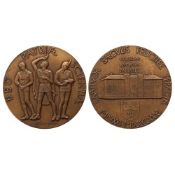 Pápai Református Kollégium 1531-1931 bronz érem, Beck Ö. Fülöp