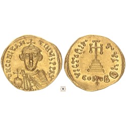 II. Constans (641-668) solidus Konstantinápoly
