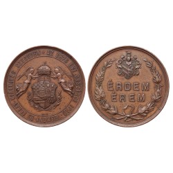 Országos Ipar-Termény és Állat-kiállítás Szegeden 1876 bronzérem