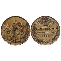 Székesfehérvári országos kiállítás 1879 bronz érem