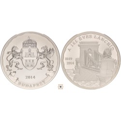 165 éves a Lánchíd ezüst emlékérem 2014