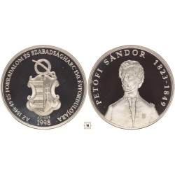 Petőfi Sándor 48-as szabadságharc 150. évfordójára ezüst érem