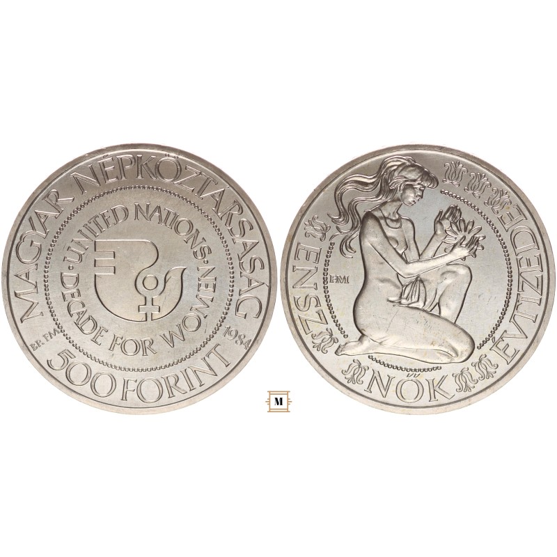 500 forint Nők évtizede 1984 BP