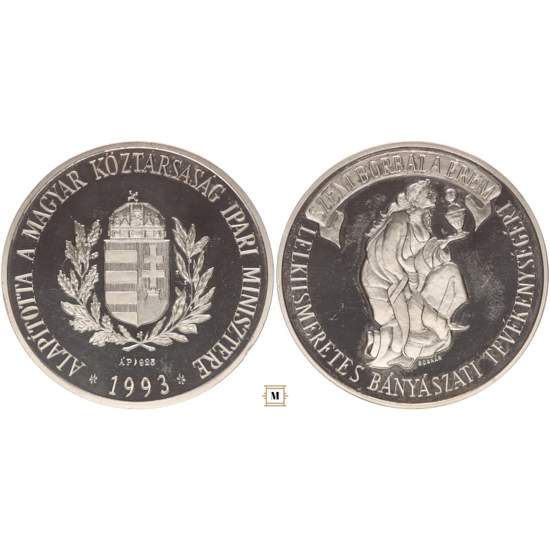 Lelkiismeretes Bányászati Tevékenységért ezüst érem 1993