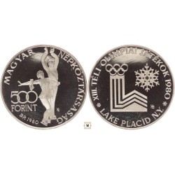 500 forint Lake Placid 1980 BP PIEFORT