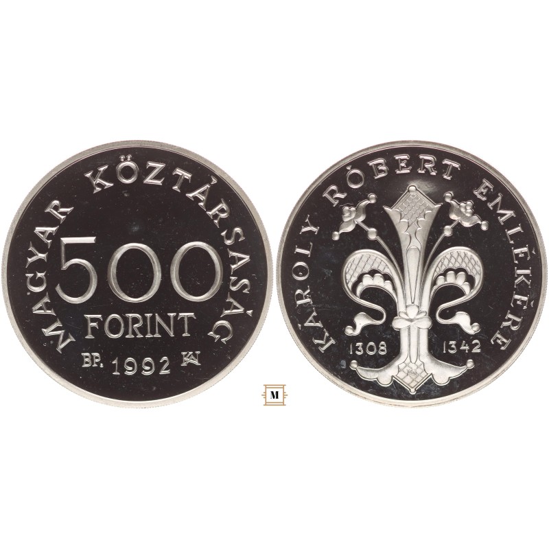 500 forint Károly Róbert 1992 BP