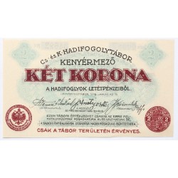 Hadifogolytábor Kenyérmező 2 korona 1916