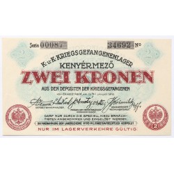 Hadifogolytábor Kenyérmező 2 korona 1916
