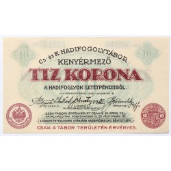 Hadifogolytábor Kenyérmező 10 korona 1916