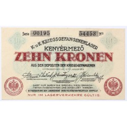 Hadifogolytábor Kenyérmező 10 korona 1916