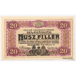 Hadifogolytábor Hajmáskér 20 fillér 1916