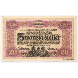 Hadifogolytábor Hajmáskér 20 fillér 1916