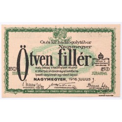 Hadifogolytábor Nagymegyer 50 fillér 1916