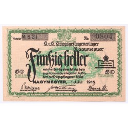 Hadifogolytábor Nagymegyer 50 fillér 1916