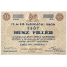 Hadifogolytábor Csót 20 fillér 1916 sor és sorozatszám nélkül