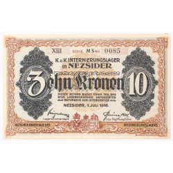 Hadifogolytábor Nezsider 10 korona 1916
