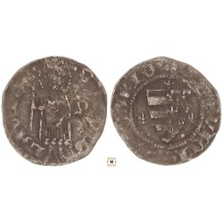 I. Lajos 1342-82 denár ÉH 429 Buda