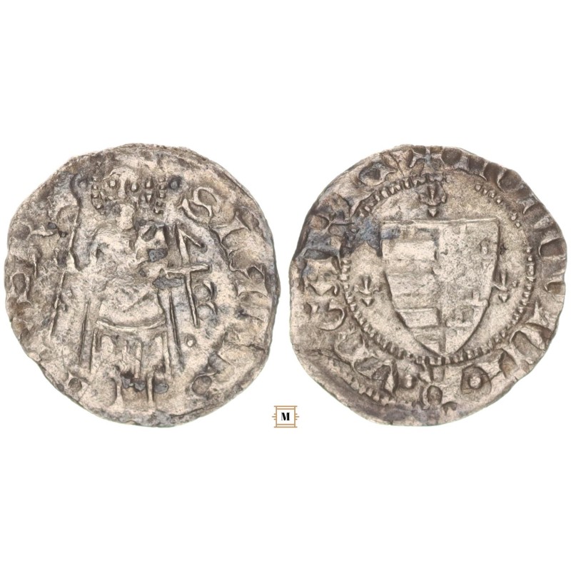 I. Lajos 1342-82 denár ÉH 429 Buda