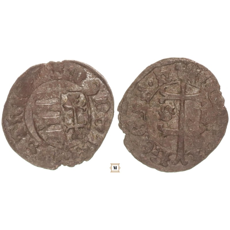 I. Mátyás 1458-90 denár L-S ÉH 554