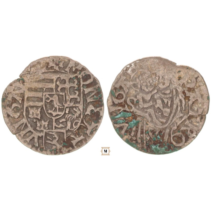 I. Mátyás 1458-90 denár S-W ÉH 569 Bécs