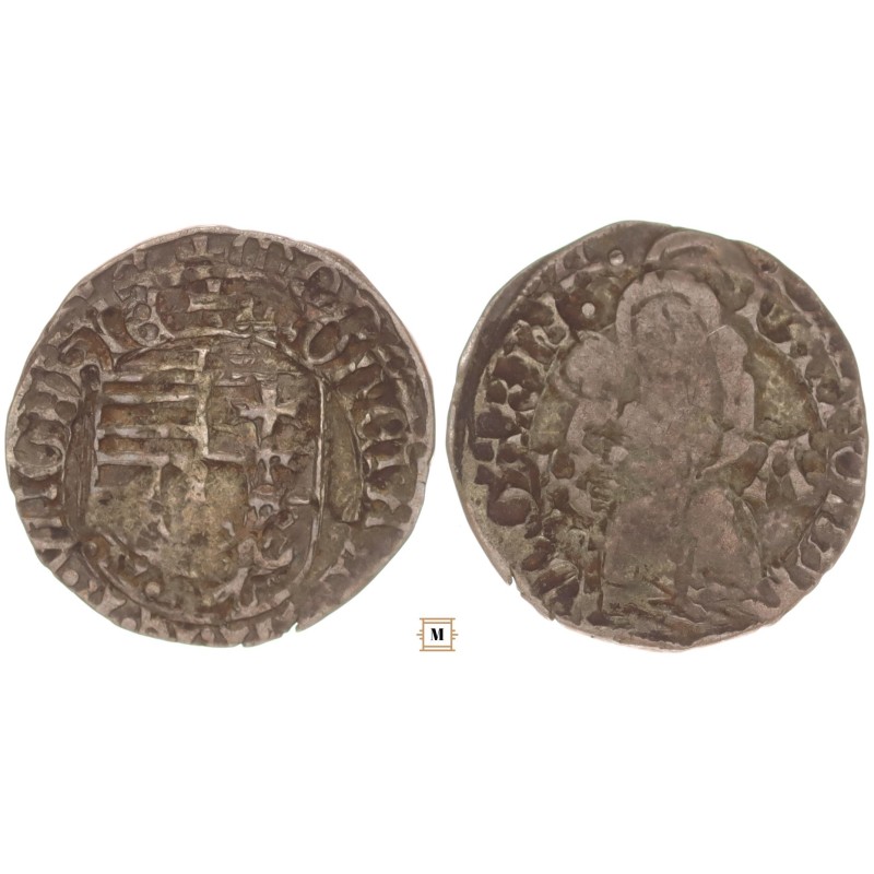 I. Mátyás 1458-90 denár K-A ÉH 562