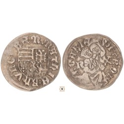 I. Mátyás 1458-90 denár n - kalapács ÉH 562