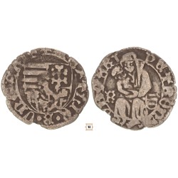I. Mátyás 1458-90 denár K - címerpajzs ÉH 562