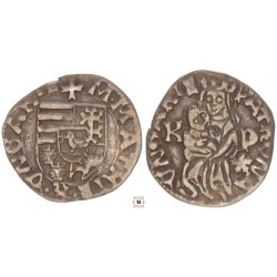 I. Mátyás 1458-90 denár K - P/rozetta ÉH 567