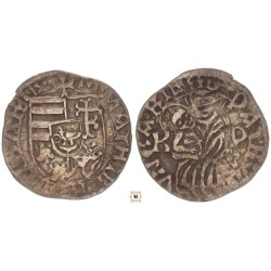 I. Mátyás 1458-90 denár K - P/rozetta ÉH 567