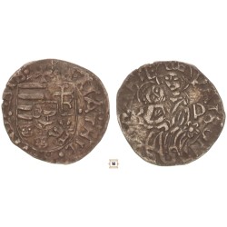I. Mátyás 1458-90 denár K - P/rozetta ÉH 567