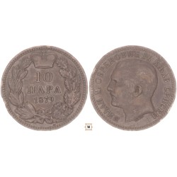 Szerbia 10 para 1879