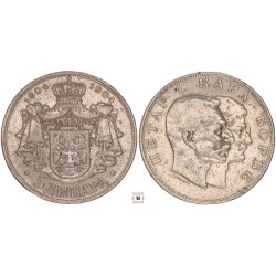 Szerbia 5 dinár Karagyorgyevics dinasztia 1904