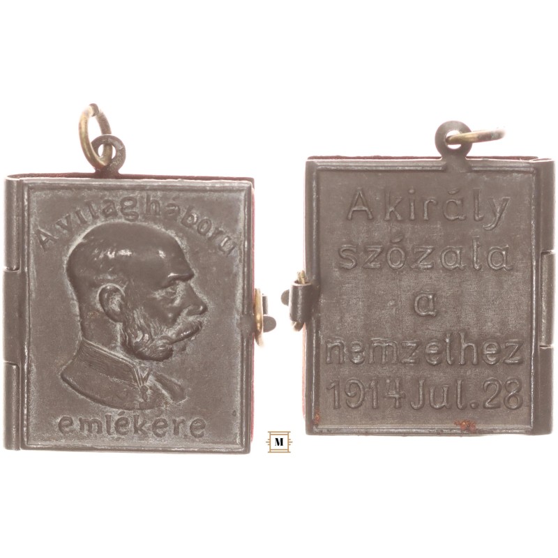 A Világháború emlékére - A Király szózata a nemzethez 1914 jul.28.
