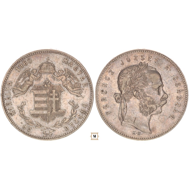 Ferenc József 1 forint 1869 KB
