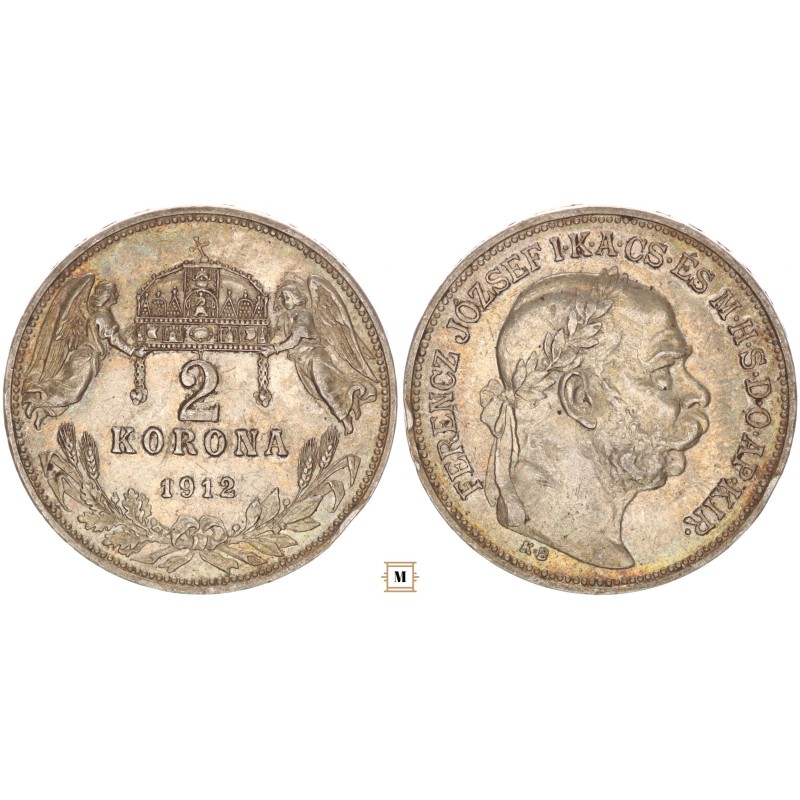 Ferenc József 2 korona 1912 KB