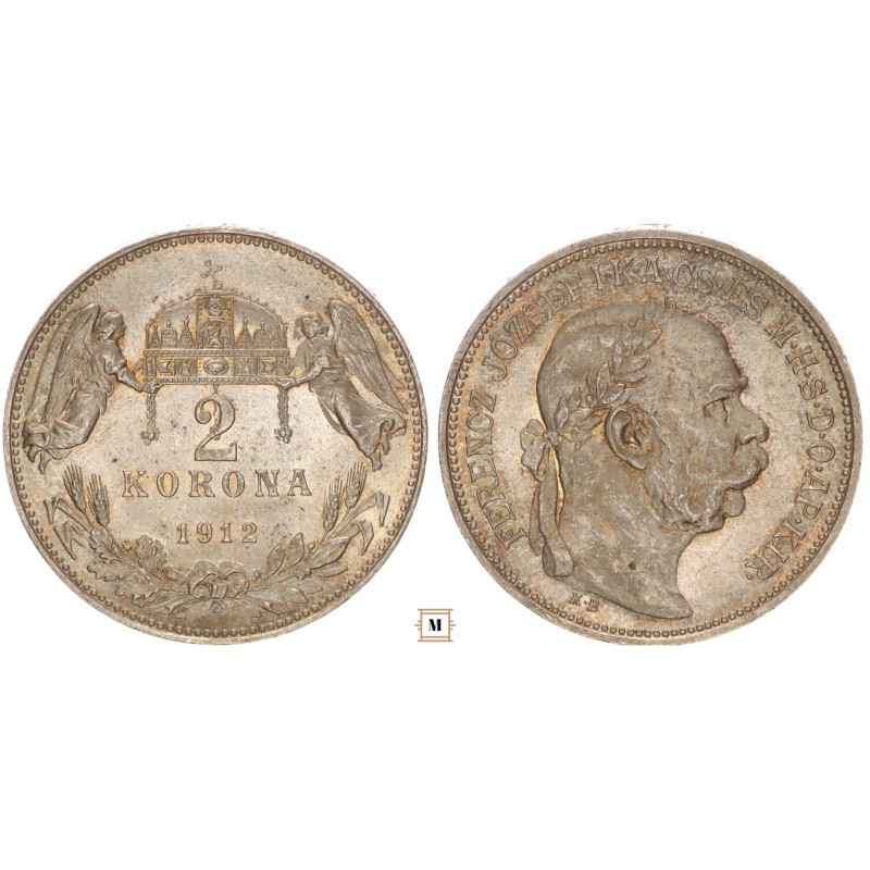 Ferenc József 2 korona 1912 KB