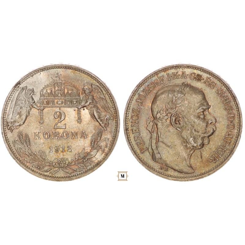 Ferenc József 2 korona 1912 KB