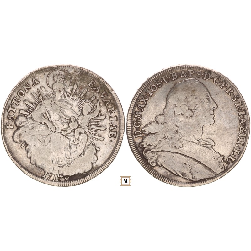 Bajorország, III. Miksa József tallér 1757