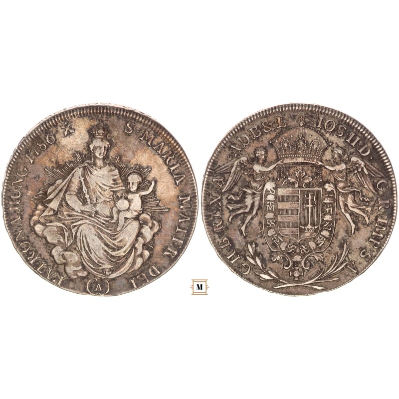 II. József 1/2 tallér 1786 A