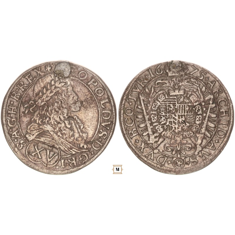 I. Lipót 15 krajcár 1675 Bécs