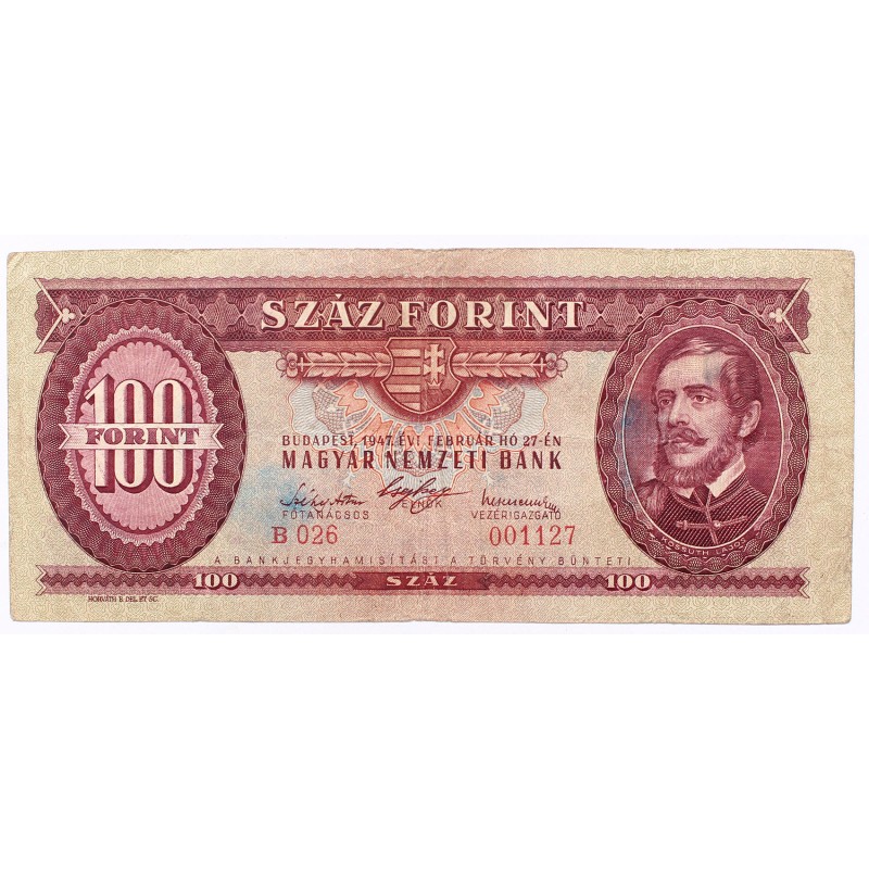 100 forint 1947