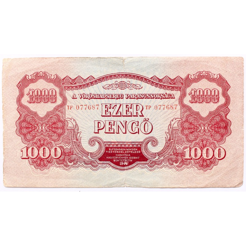 Vörös hadsereg 1000 pengő 1944