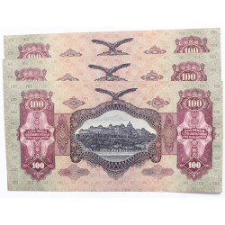 100 pengő 1930 csillagos 3db sorszámkövető