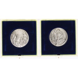 Vatikán II. János Pál Pápa - Katolikus Katekizmus ezüst emlékérem 1993