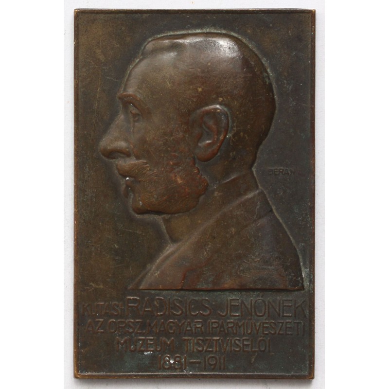 Kutasi Radisics Jenőnek - Tisztviselői plakett 1891-1911, Berán