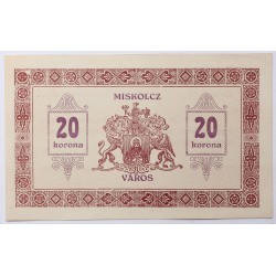 Miskolc 20 korona 1919